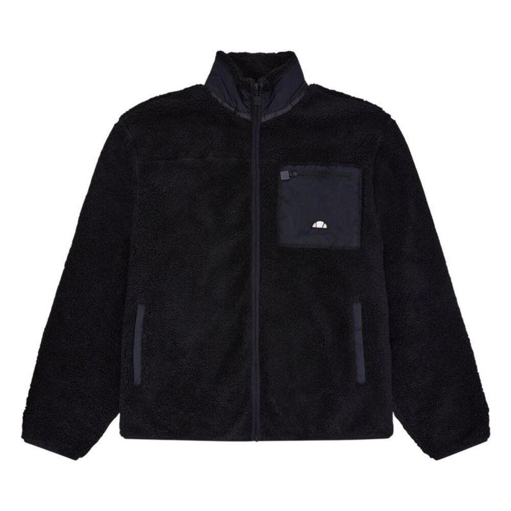 Ellesse Mens Vit Tech Fleece Tracksuit Top / Black